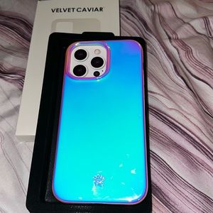 BRAND NEW Nebula Velvet Caviar iPhone 14 pro max case with box.